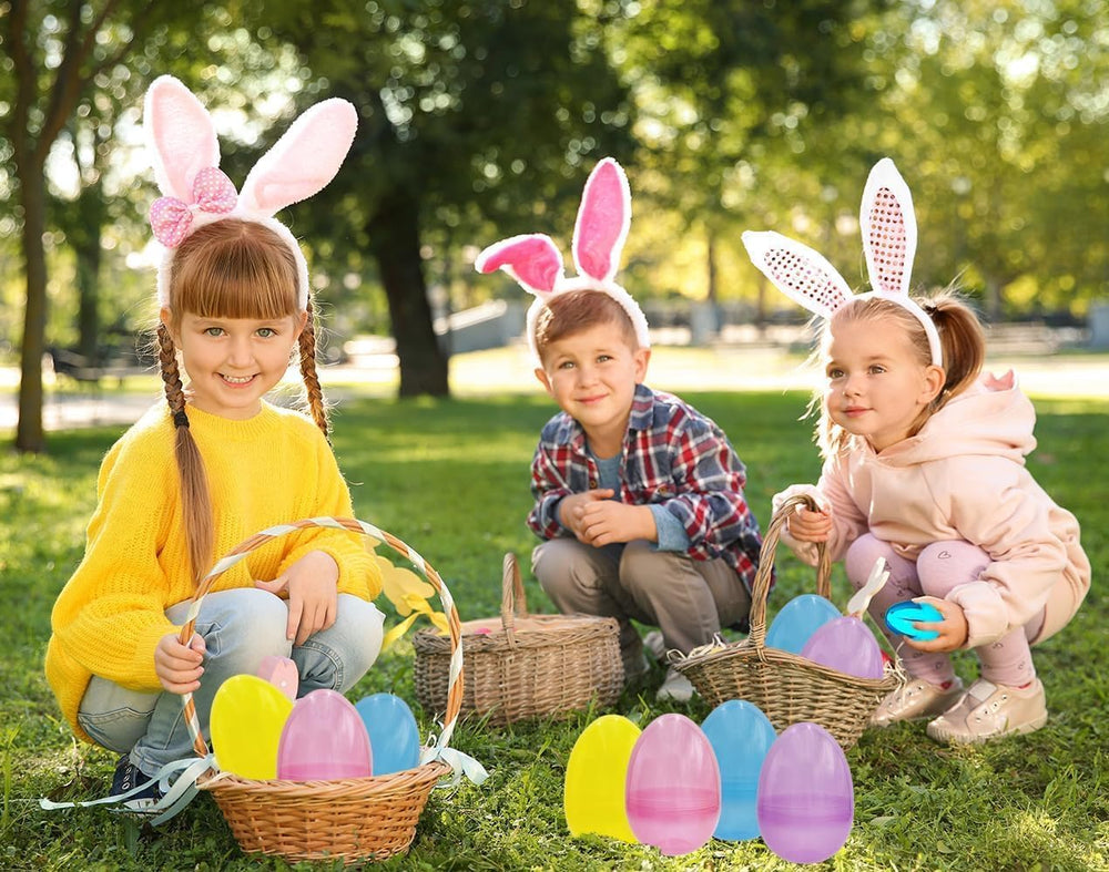 The Dreidel Company jumbo translucent Easter egg showcasing vivid plastic quality for eye-catching hunts.
