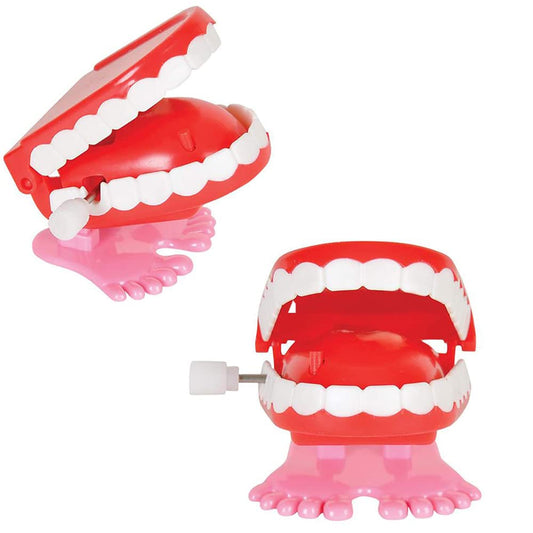 The Dreidel Company teeth wind-up 2-pack provides easy grip fun for kids.