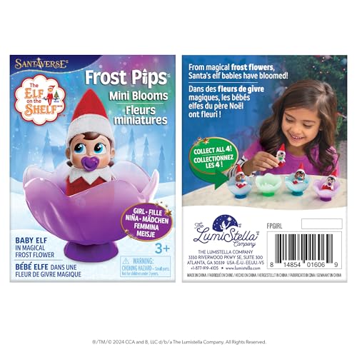 The Elf on the Shelf Frost Pips Swaddle keeps the baby elf warm and snug.