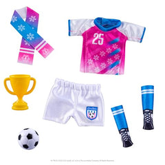 The Elf on the Shelf Polar Props North Pole Pitch Kit soccer ball for action-packed elf play.