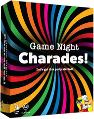 The GAME CHEF Game Night Charades cover invites family fun.