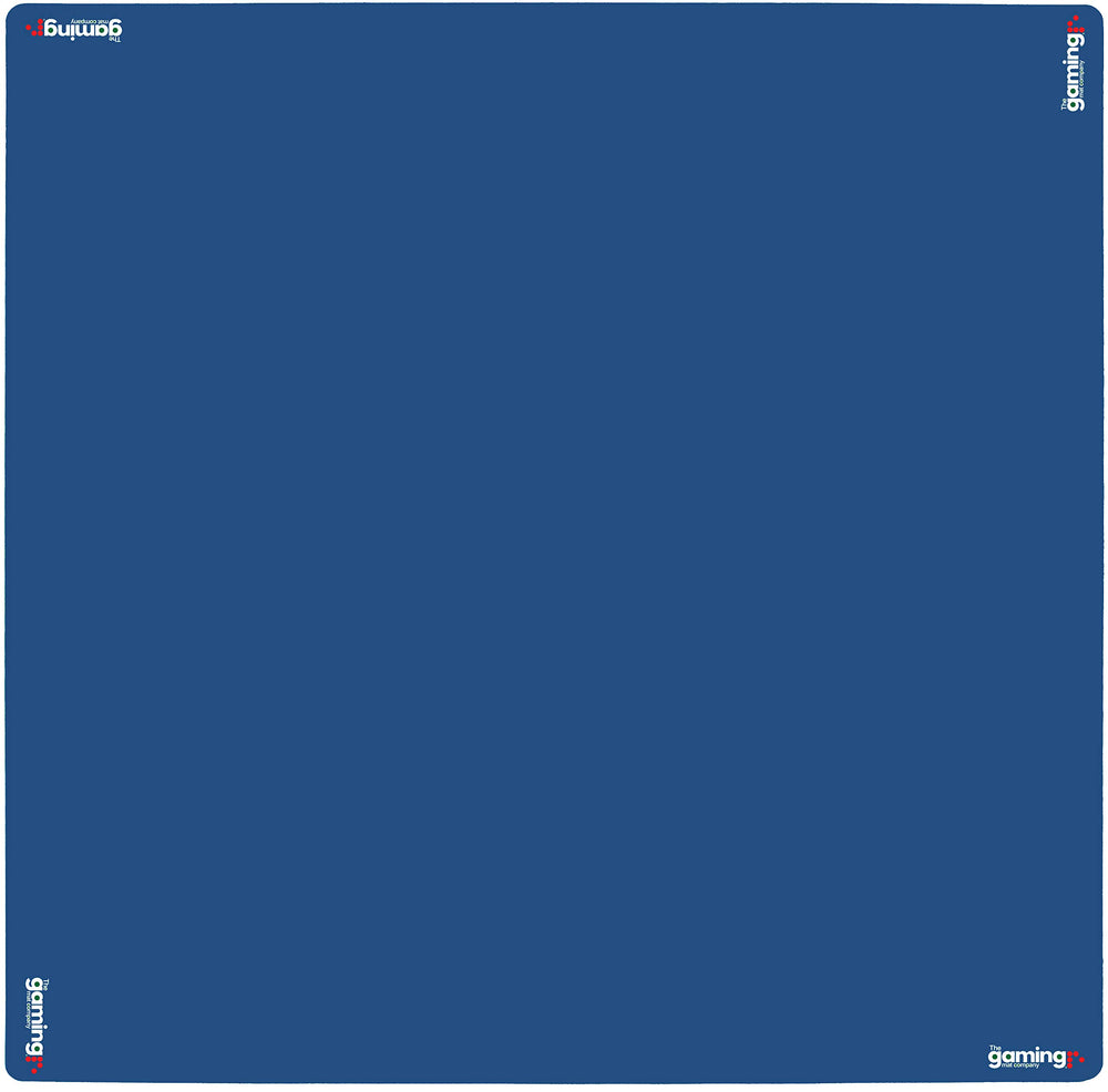 The Gaming Mat Company poker table mat blue with smooth card glide and protection.