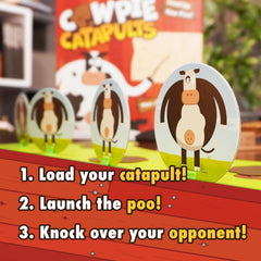 Game board setup for two players in a barnyard clash