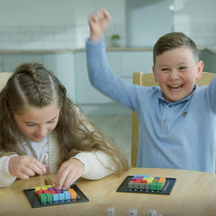The Genius Square two-player challenge captures head-to-head play by The Happy Puzzle Company.
