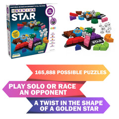 The Happy Puzzle Company Genius Star instruction sheet opened for rules.