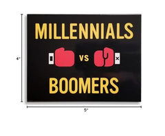 The Imagineering Company Millennials vs Boomers family game night on a table.