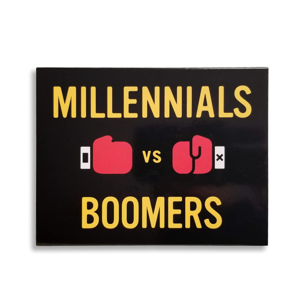 The Imagineering Company Millennials vs Boomers question card back with answers.