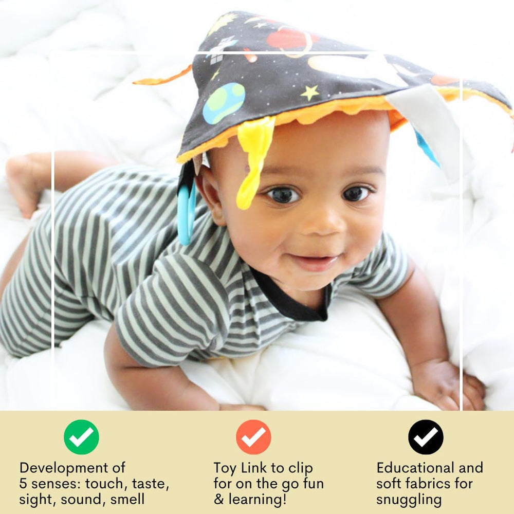 The Learning Lovey BPA-free soft fabric ideal for gentle baby exploration