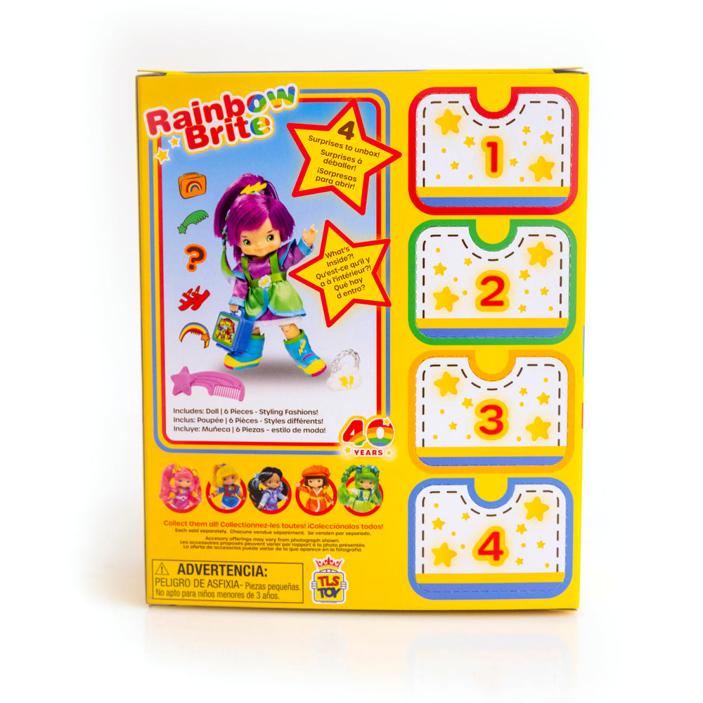 The Loyal Subjects Rainbow Brite dolls offer mix-and-match fun through compatible outfits.