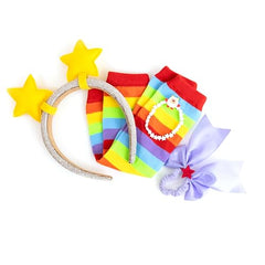Purple hair bow for Rainbow Brite inspired styling