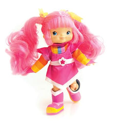 The Loyal Subjects Rainbow Brite Tickled Pink articulation closeup shows movable joints for dynamic posing.
