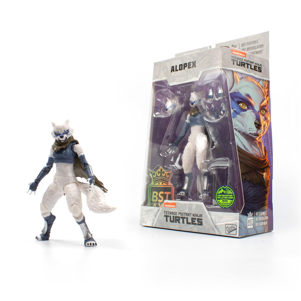 The Loyal Subjects Alopex collectors card features exclusive IDW art for display.