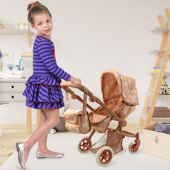 Bottom storage basket on The New York Doll Collection stroller for accessories