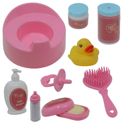 The New York Doll Collection doll potty with diapers for toilet-training fun.