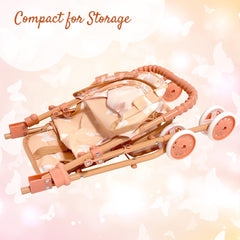 The New York Doll Collection My First Baby Doll Stroller compact design supports travel