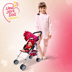 The New York Doll Collection pack-n-play bed doubles as a crib for 18-inch dolls.