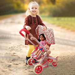 The New York Doll Collection rubber wheels and suspension ensure a smooth ride.