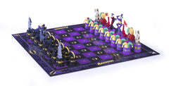 The Noble Collection Batman chess set Joker cards add thematic twists for engaging gameplay.
