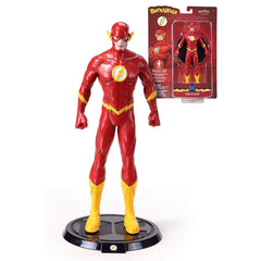 The Noble Collection BendyFigs Flash 19cm pose for dynamic display and imaginative play.
