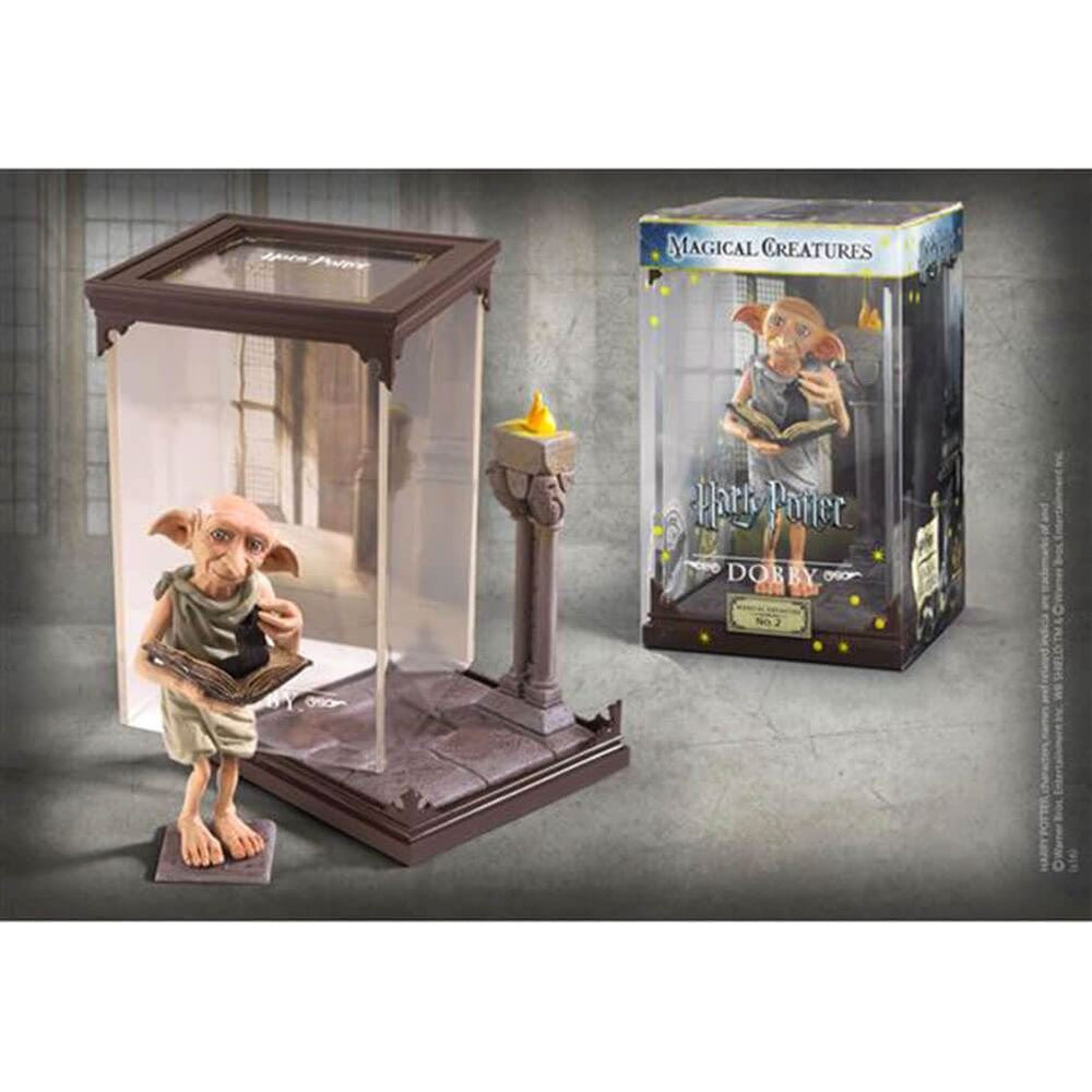The Noble Collection Dobby display case protects the figure and elevates presentation