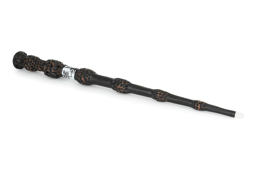 The Noble Collection Elder Wand close-up handle detail for collectors.