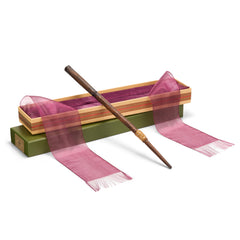 The Noble Collection Ron Weasley wand unboxed, showcasing a collector-worthy finish and realistic weight.
