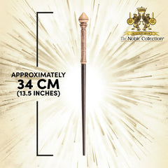 The Noble Collection hand-painted resin wand detail showcases authentic sculpting