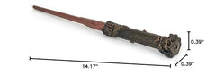 The Noble Collection Harry Potter Illuminating Wand ready for display or cosplay use.