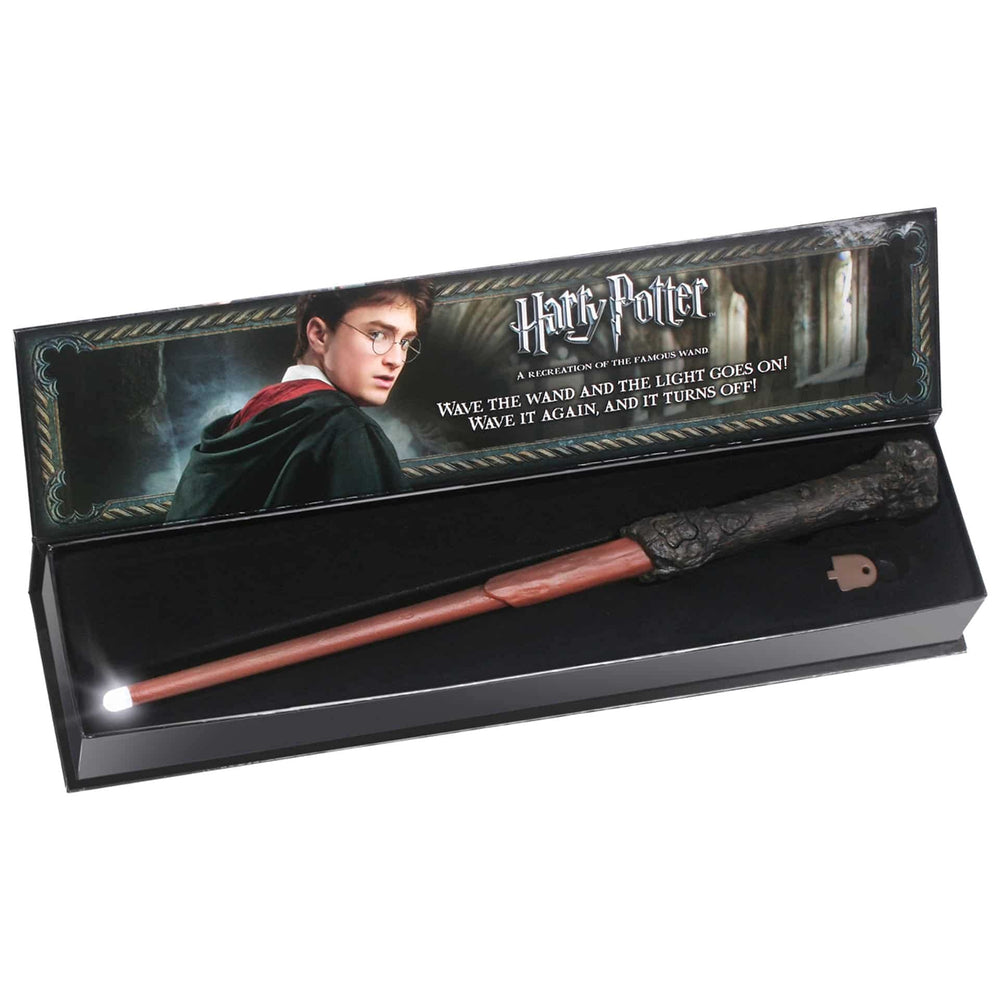 The Noble Collection Harry Potter Illuminating Wand officially authorized by Warner Brothers.