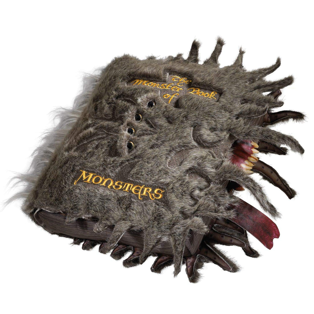 The Noble Collection Monster Book of Monsters plush size 14in, fits on desks and shelves.