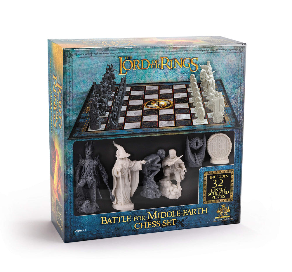 The Noble Collection Aragorn figure ready to lead epic battles on the board.