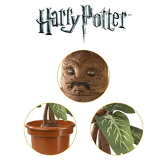 The Noble Collection Mandrake pot detail with authentic wizarding world styling