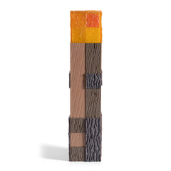 The Noble Collection Minecraft Torch Illuminating Collector hinged base enables easy desk or wall setup.