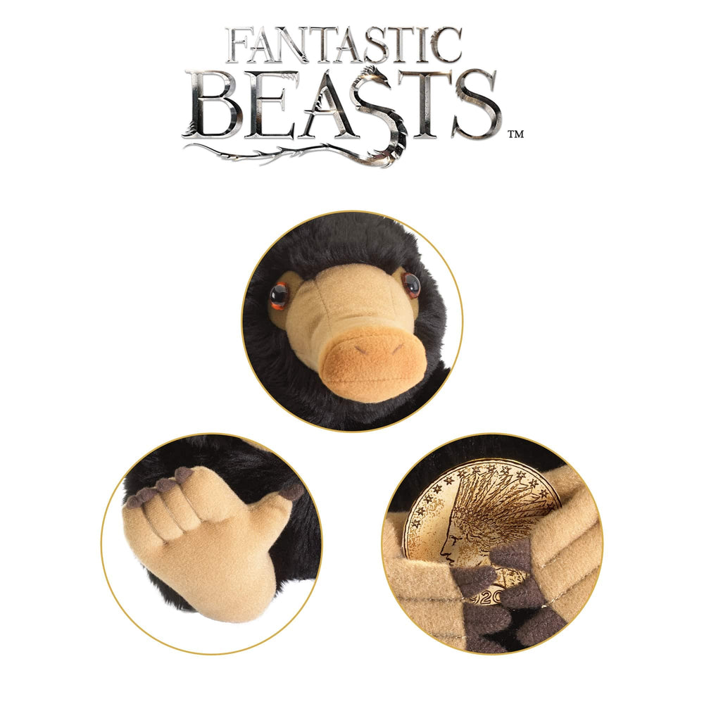The Noble Collection Niffler Plush packaged, ideal as a gift-ready presentation.