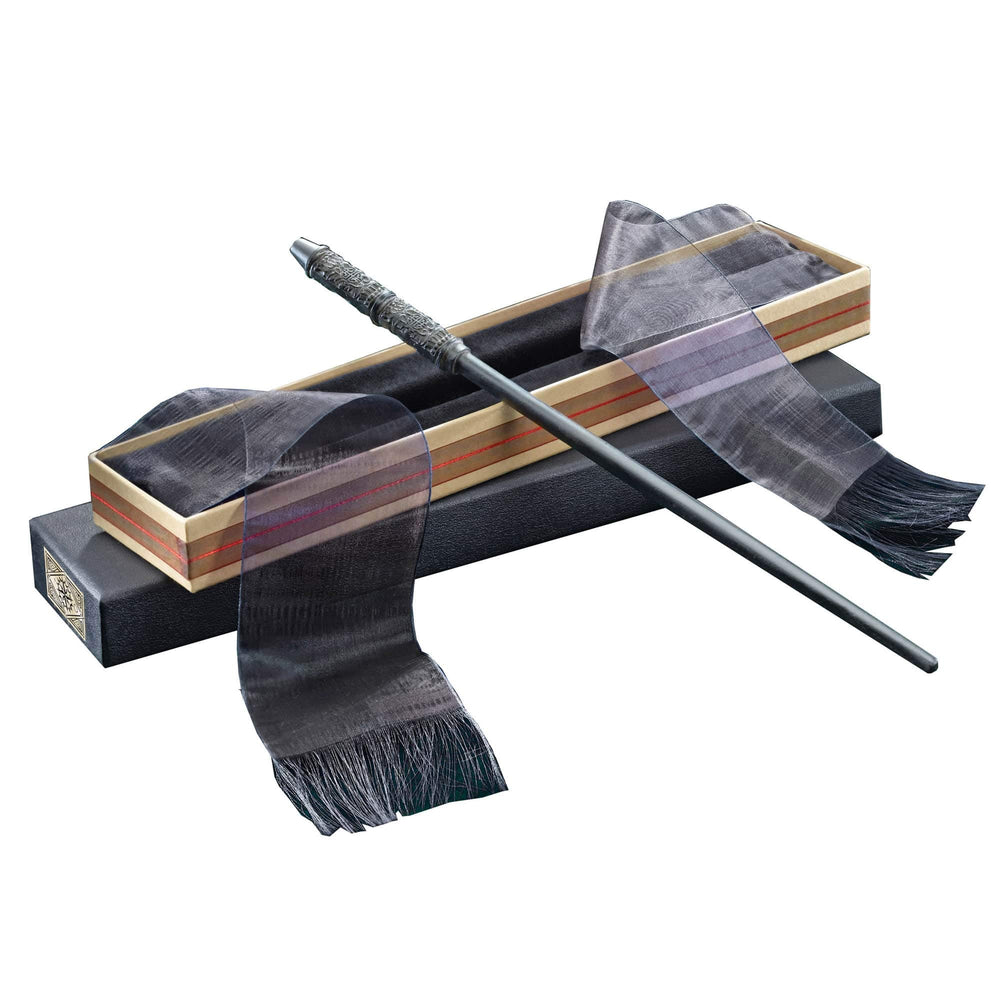 The Noble Collection Professor Snape wand inside Ollivander's box for display and collection.