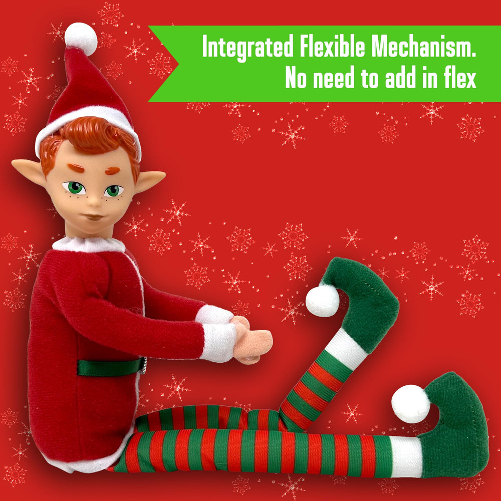 The Original Elf tree topper provides a cute, poseable accent for Christmas trees.