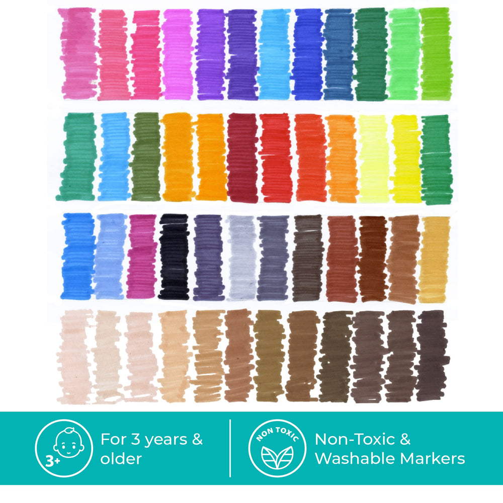 Includes a convenient carrying case for quick storage and portability of Tri Stix markers.