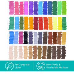 Includes a convenient carrying case for quick storage and portability of Tri Stix markers.