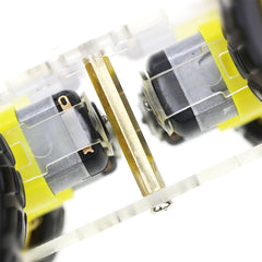 The Perseids DIY robot chassis wheel close-up emphasizing durable wheel design.