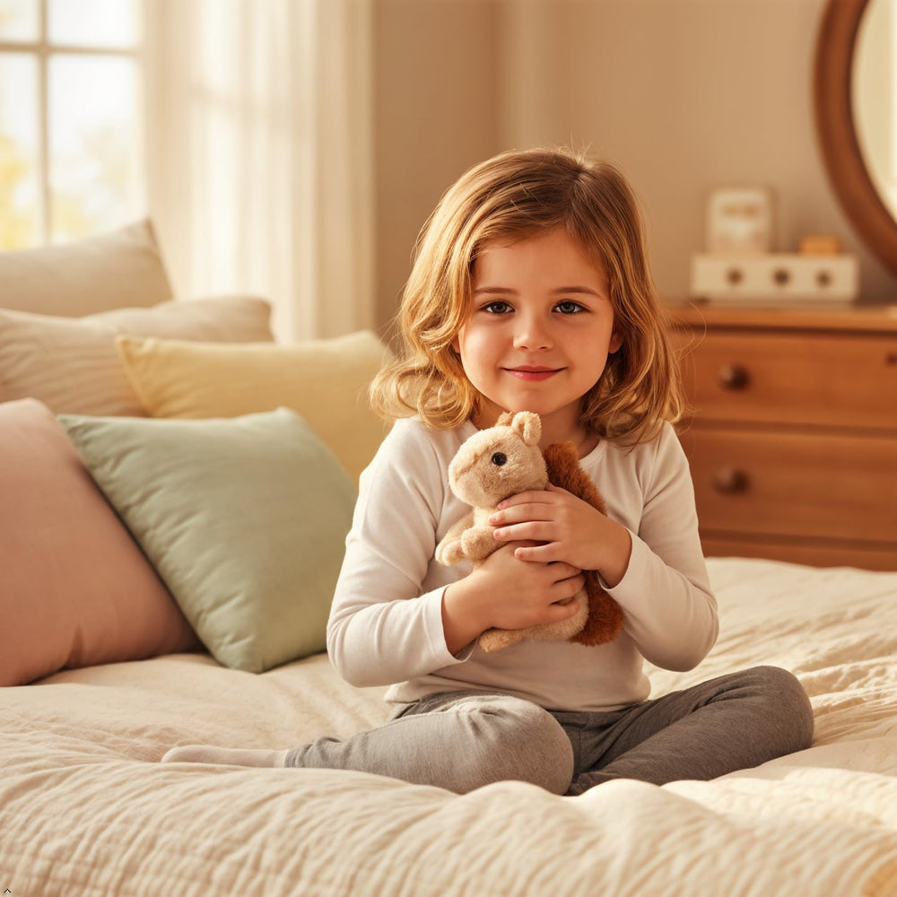 The Petting Zoo brown squirrel smile—warm expression sparks imaginative wildlife play.