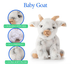 The Petting Zoo goat stuffed toy is a thoughtful baby gift idea