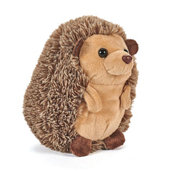 The Petting Zoo hedgehog plush sitting pose, a cozy cuddle buddy.