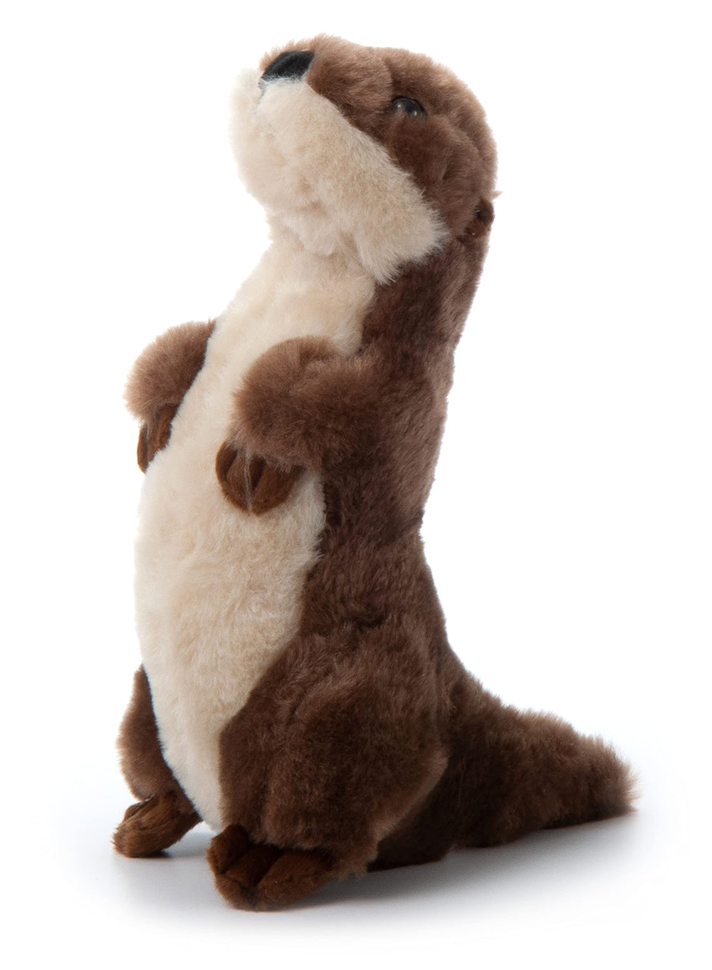 The Petting Zoo River Otter plush standing invites imaginative play for kids