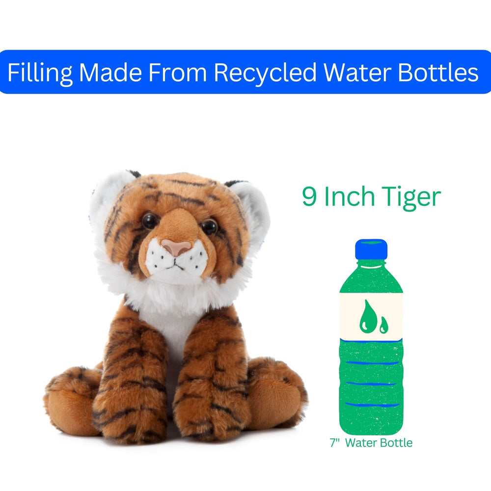 The Petting Zoo tiger plush bright orange color for lively imaginative play.