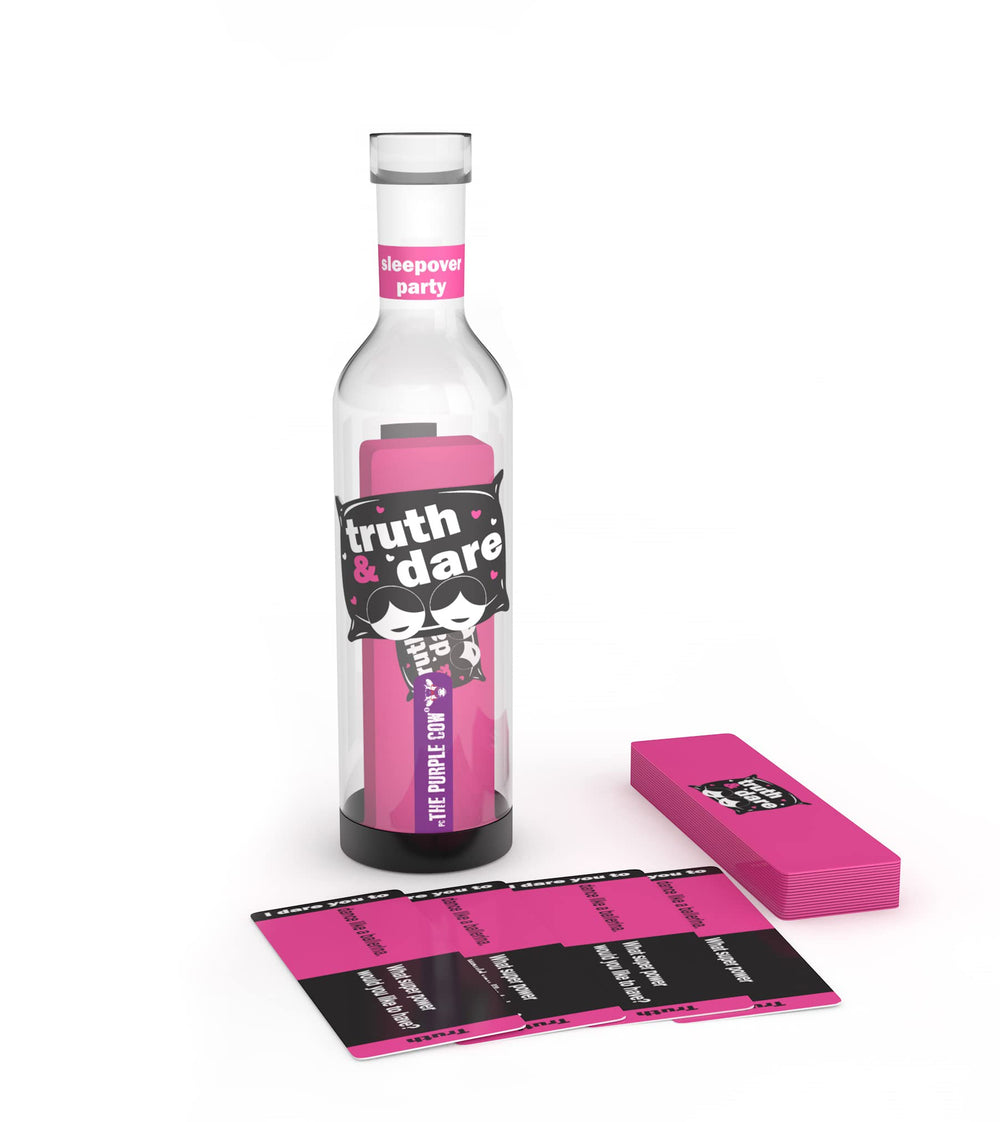 The Purple Cow Spin-the-Bottle action image for playful party moments.
