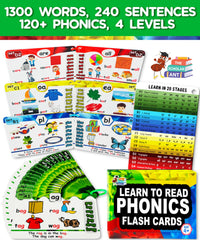 The Scholar Ant long vowel sounds phonics card set aids pronunciation.