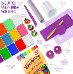 The Scholar Bee clay palette with 16 colors inspires vibrant DIY projects