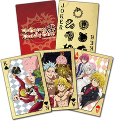 The Seven Deadly Sins group playing cards, a collectible deck ideal for fans and game nights.