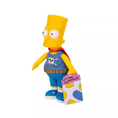 Close-up of Bart plush head shows sculpted features for collectors.