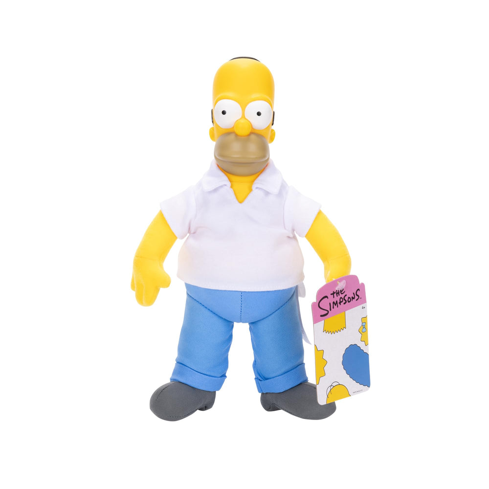 The Simpsons Homer plush with soft body, ideal for cozy play and display.